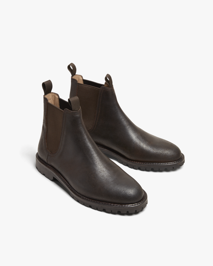 Elfvik – Brown Waxed Suede