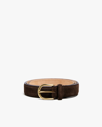 Belt – Dark Brown Suede