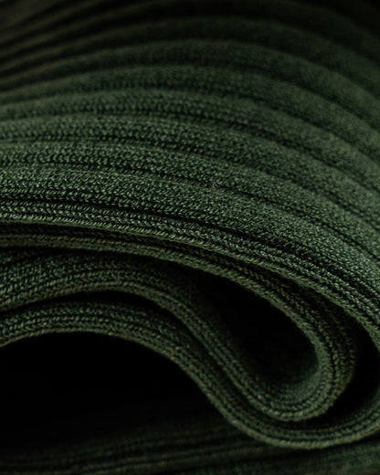 Nils – Knee-High Cotton Socks – Dark Green