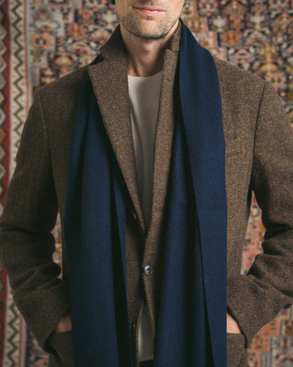 Wool Scarf – Navy
