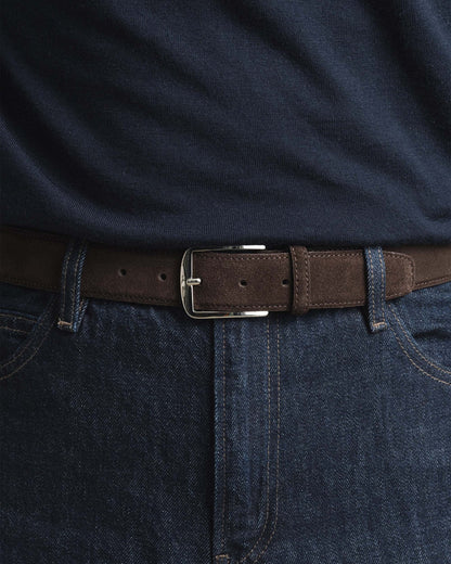 Belt – Dark Brown Suede